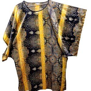 New Silky-Satiny Midi Kaftan - Sz Lrg